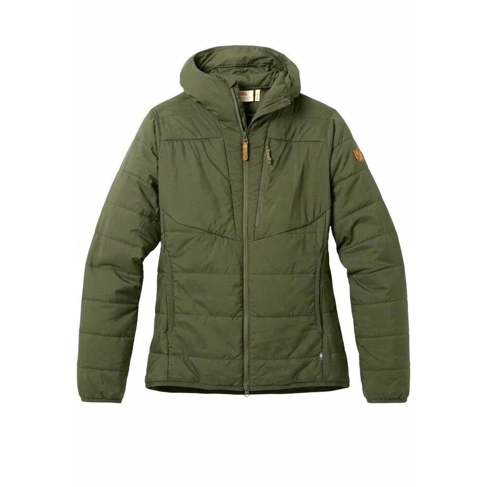 Fjallraven Keb Padded Insulated Hoodie Coat Womens L Winter Jacket Mountain Hike